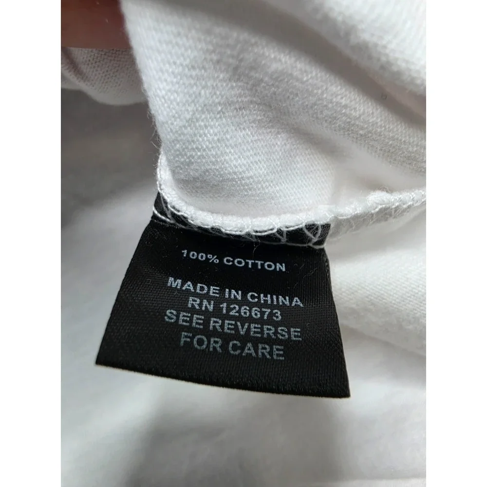 NFL Team Apparel Chicago Bears Football Shirt Mens Medium White Cotton Graphic